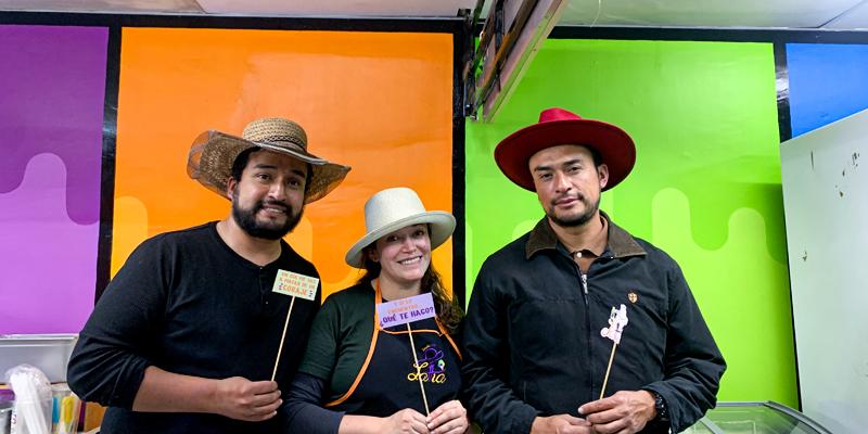 Lucía, Pablo y Diego — los tres que dijeron que sí